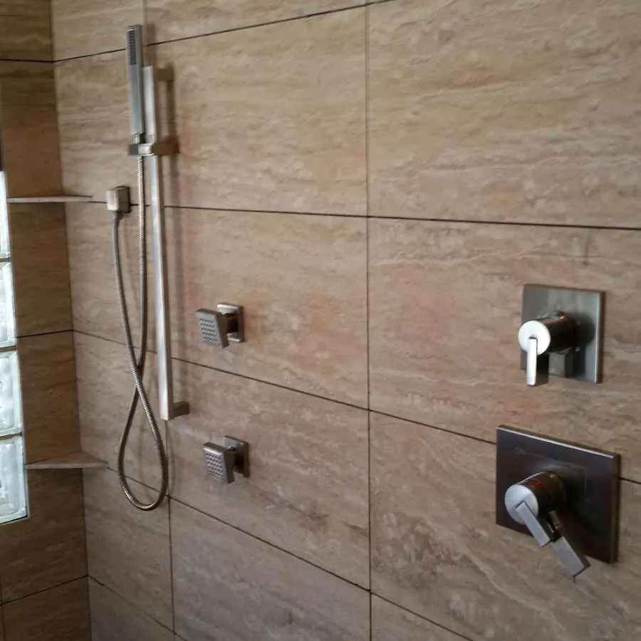 Shower fixture installation for Water Heater Replacement in Carmel